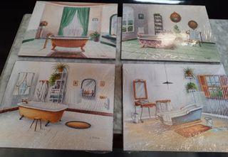 Cuadros Baños Vintage