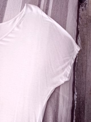 Camiseta blanca mujer talla única
