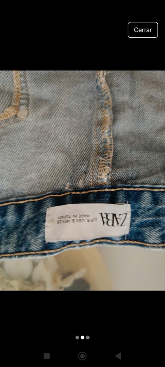 Top corto elástico azul