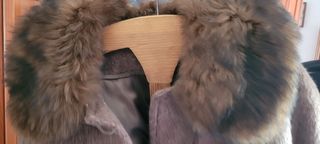 Abrigo Vintage Artein Lana Merina Alpaca Marrón