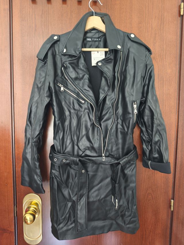 Vestido Polipiel Zara Talla M. Envio inpost