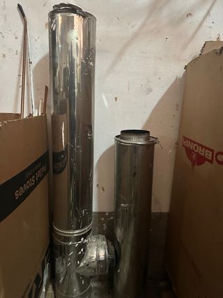 Chimenea Inox-Inox 150/200. Se vende pack completo