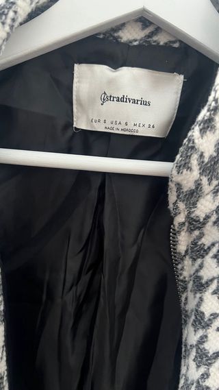 Abrigo Stradivarius Houndstooth XS