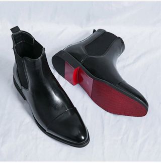 Stivaletti Chelsea Uomo Pelle Neri