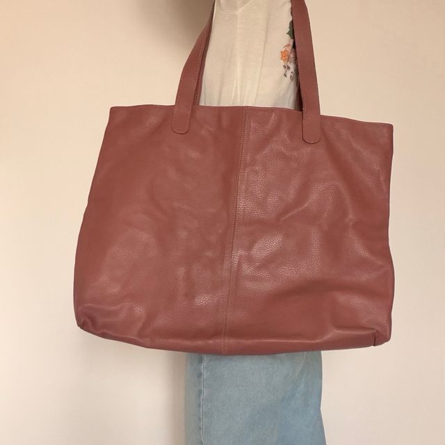 Borsa shopper in vera pelle Made in Italy