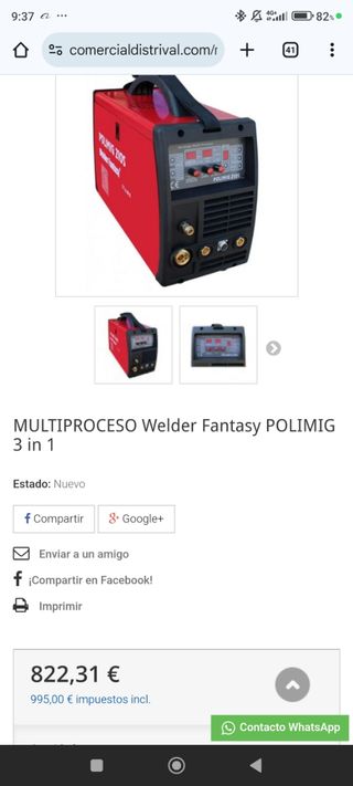 Máquina Soldar Combinada 3 en 1