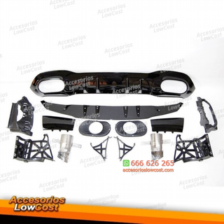 Difusor Trasero Mercedes V177 Look AMG A35 4 Puer