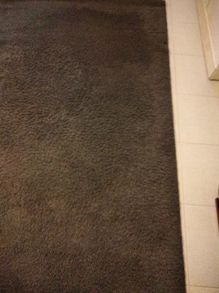 Alfombra gris pelo medio