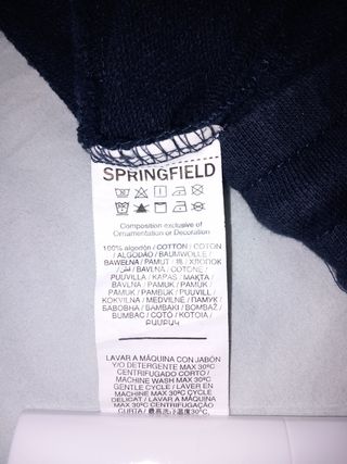 Pantalón hombre Springfield 100% algodón 2xl