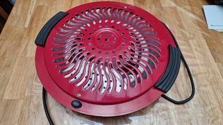 Brasero eléctrico rojo