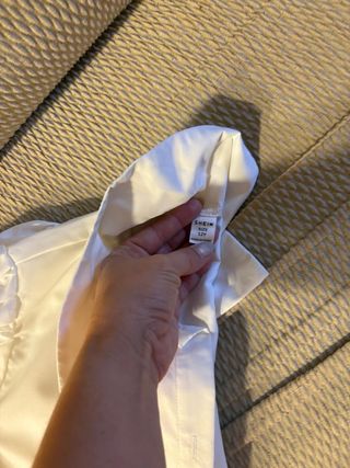Camisa blanca niña manga larga