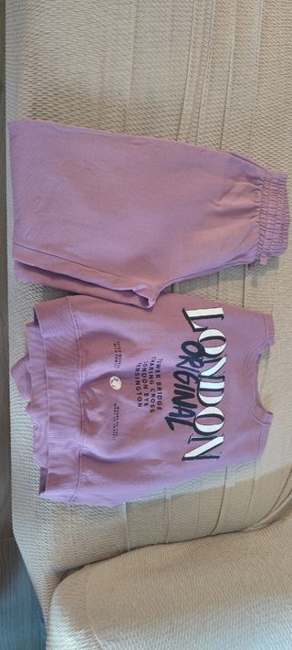 Chándal niña morado London Original