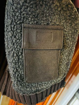Chaqueta de piel y lana forro borreguillo