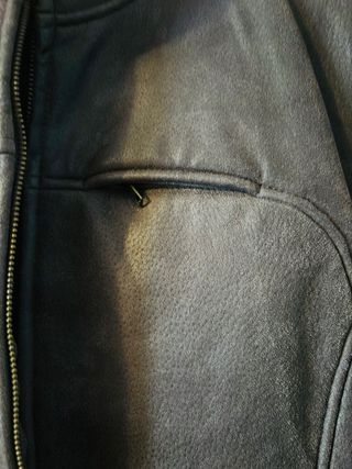Chaqueta de piel y lana forro borreguillo