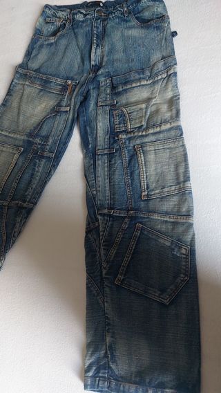 Jeans Vintage Raw Blue DNM Company Hip Hop