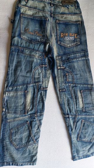 Jeans Vintage Raw Blue DNM Company Hip Hop