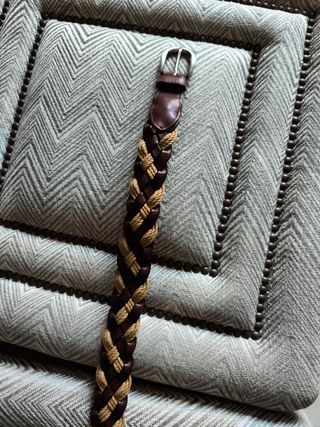 Cinturón niño piel trenzado talla 70