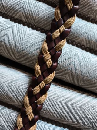 Cinturón niño piel trenzado talla 70