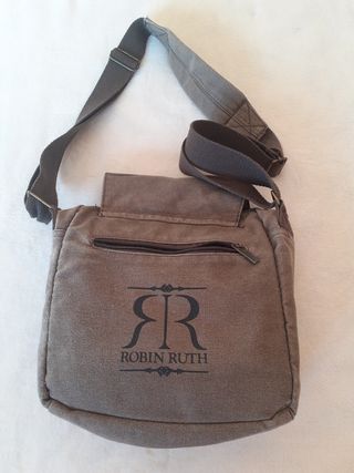 Bolso juvenil de lona gris