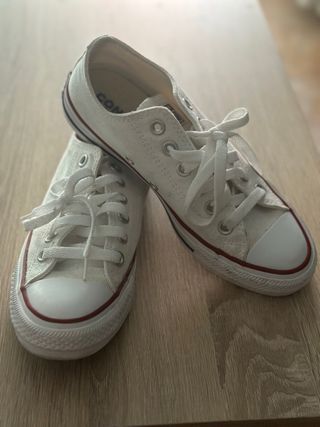 Converse bajas blancas

