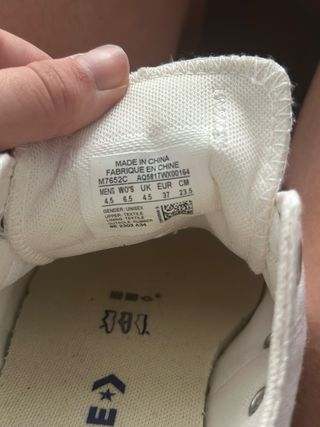 Converse bajas blancas
