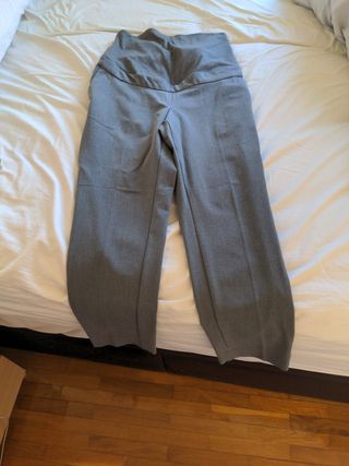 Pantalones premamá grises