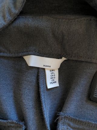 Pantalones premamá grises