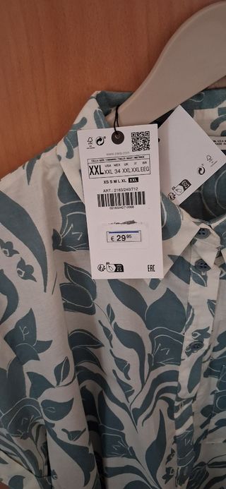 Camisa floral XXL