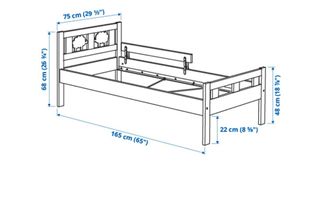 Cama infantil IKEA KRITTER blanca