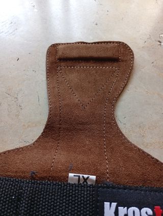 Par de calleras de piel KrosTek XL para Crossfit