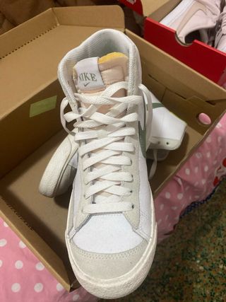 Nike Blazer Botín Blanco y Verde