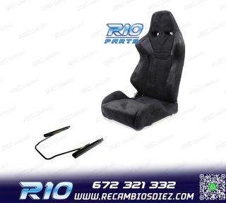 KIT ASIENTO BAQUET UNIVERSAL NEGRO EVO ERS RALLY