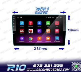 RADIO 9" GPS ANDROID 13 QUAD CORE 64GB ROM