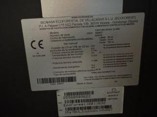 Caldera Pellets Ecoforet Catina Nova 24kW