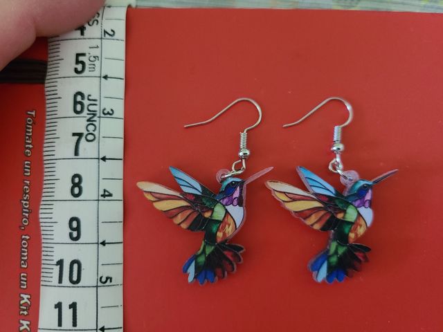 Pendientes Colibrí Multicolor