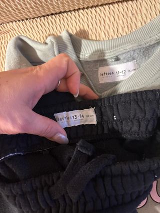 Conjunto chándal niña negro y verde