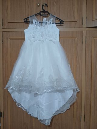 Vestido de fiesta niña blanco