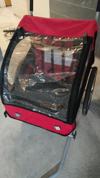 Carro doble para bicicleta de niños