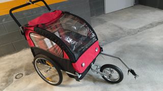 Carro doble para bicicleta de niños