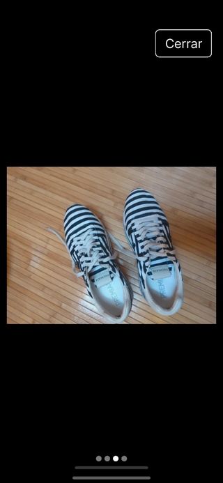 Zapatillas deportivas Premiata rayas blancas y neg