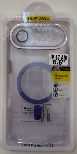 Funda iPhone 17 AIR 6.6 Transparente