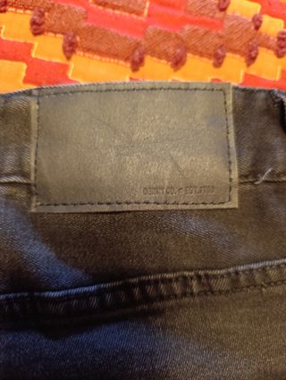 Pantalón corto vaquero negro hombre Talla L