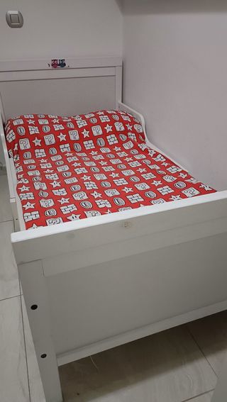 Cama extensible con colchón 80x200