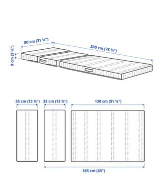 Cama extensible con colchón 80x200