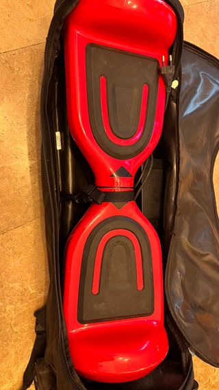 Hoverboard para reparar y mochila carrito con asa 