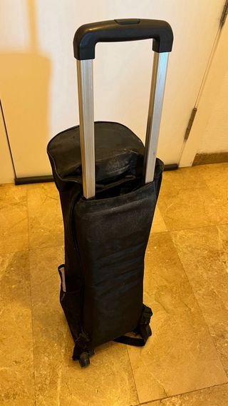 Hoverboard para reparar y mochila carrito con asa 