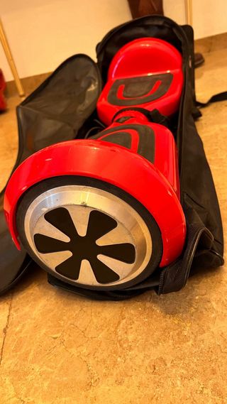 Hoverboard para reparar y mochila carrito con asa 