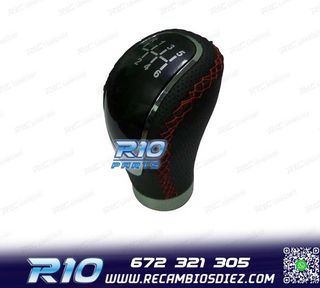 POMO CAMBIO TIPO PARA AUDI COSTURA ROJA