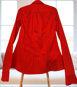 Camisa roja manga larga Talla M 38 Nueva