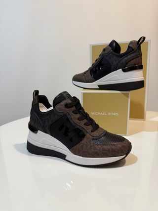 Zapatillas Michael Kors Mujer Marrón/Negro